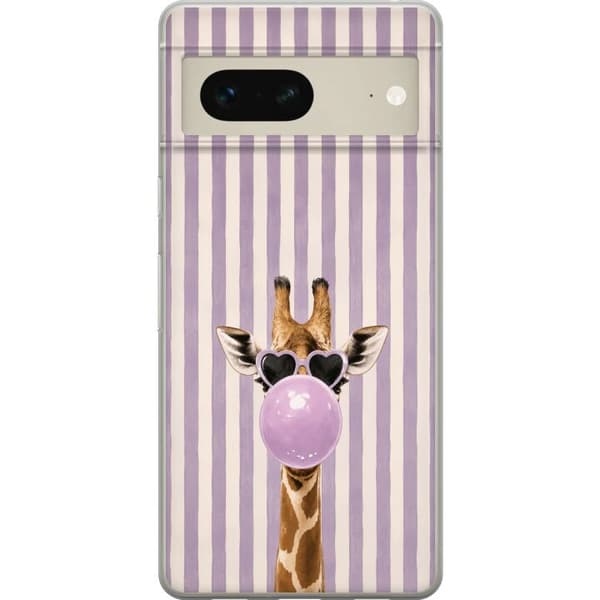 Kompatibelt Mobildeksel til Google Pixel 7 Giraff med tuggummibubbla