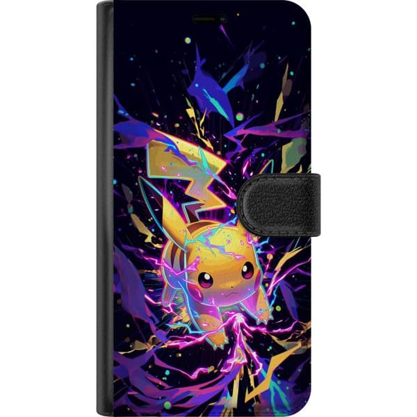 Kompatibel Tegnebogsetui til Apple iPhone 17 Pro Max Dynamisk Pikachu-motiv med farverige effekter