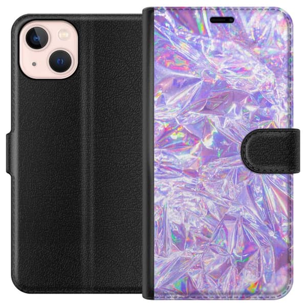 Kompatibelt Plånboksfodral till Apple iPhone 13 mini Holographic Diamonds