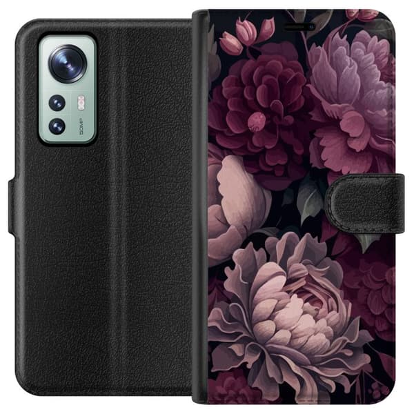 Kompatibel Tegnebogsetui til Xiaomi 12 Blommor