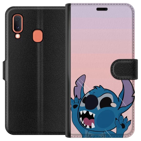 Kompatibelt Lommeboketui til Samsung Galaxy A20e Stitch