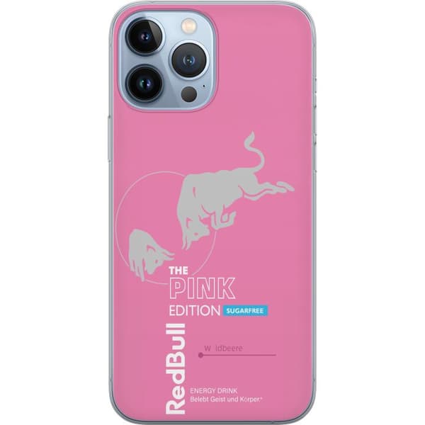 Kompatibelt Mobildeksel til Apple iPhone 13 Pro Max Moderne rosa energidrikksdesign