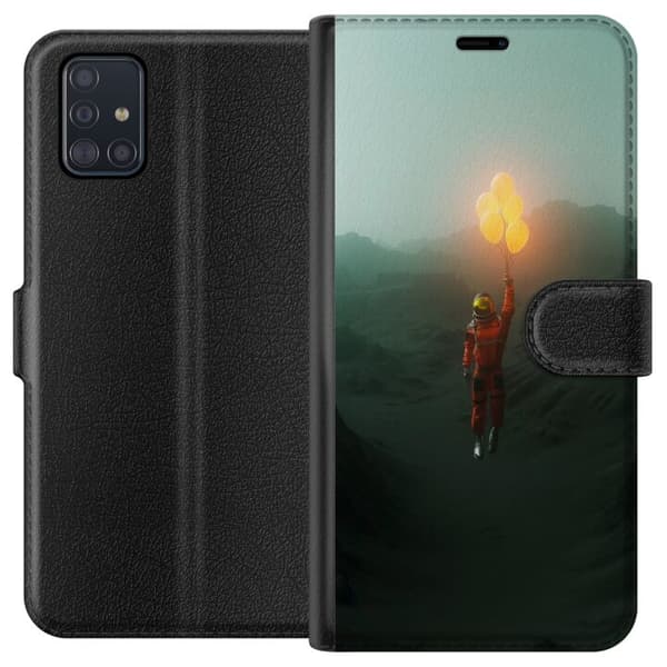 Kompatibelt Plånboksfodral till Samsung Galaxy A51 Mono Check