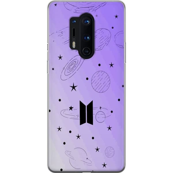 Kompatibelt Mobildeksel til OnePlus 8 Pro Minimalistisk K-pop og verdensromstema