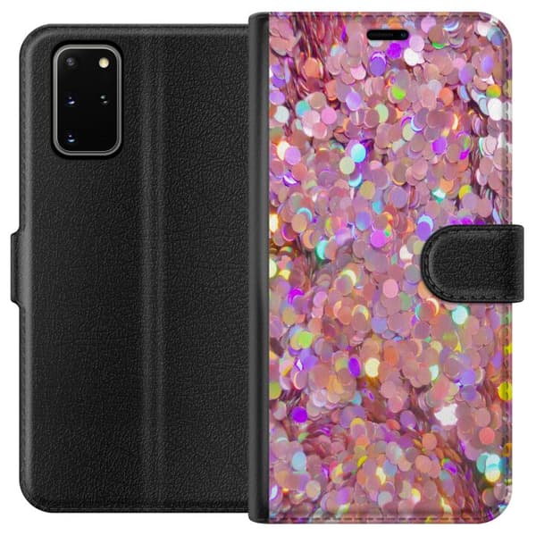 Kompatibelt Plånboksfodral till Samsung Galaxy S20+ Glitter