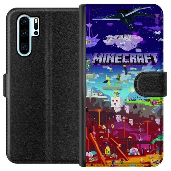 Kompatibel Tegnebogsetui til Huawei P30 Pro Minecraft