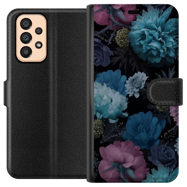 Kompatibel Tegnebogsetui til Samsung Galaxy A33 5G Blomster