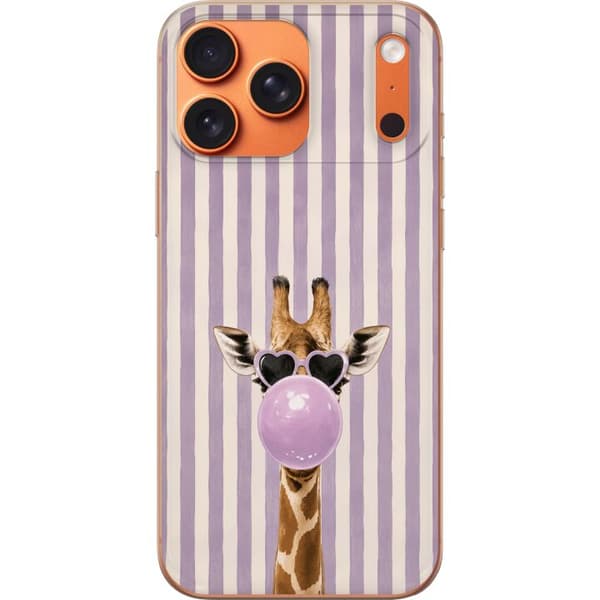 Kompatibelt Mobildeksel til Apple iPhone 17 Pro Max Giraff med tuggummibubbla