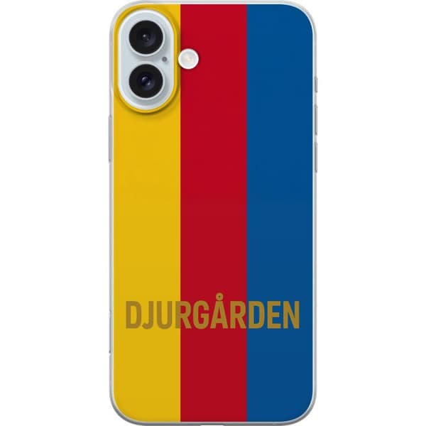 Kompatibelt Mobildeksel til Apple iPhone 16 Plus Djurgården – fotball