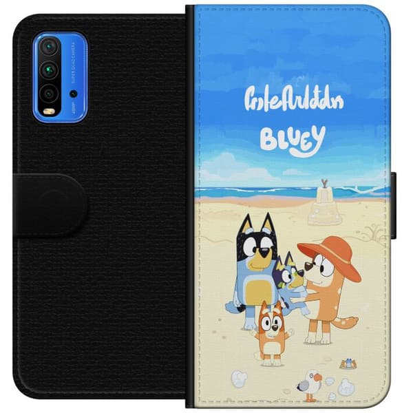 Kompatibel Tegnebogsetui til Xiaomi Redmi Note 9 4G Bluey
