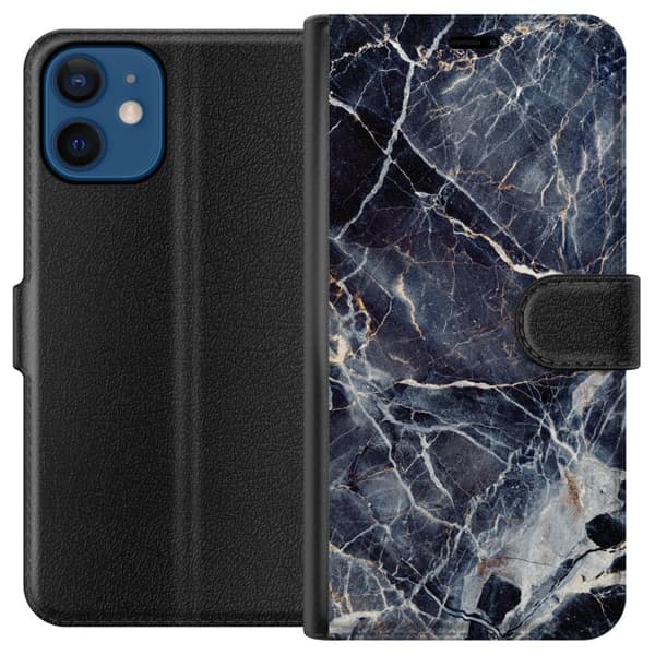 Kompatibelt Lommeboketui til Apple iPhone 12 Marmorert