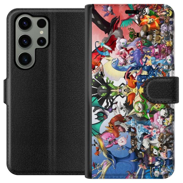 Kompatibel Tegnebogsetui til Samsung Galaxy S23 Ultra Pokemon