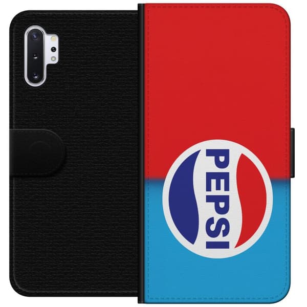 Kompatibel Tegnebogsetui til Samsung Galaxy Note10+ Ikonisk Pepsi-design