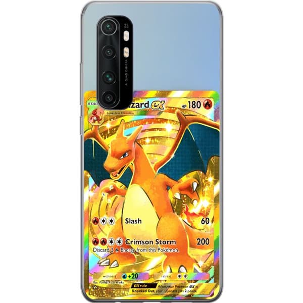 Kompatibelt Mobildeksel til Xiaomi Mi Note 10 Lite Premiummotiv med Charizard EX