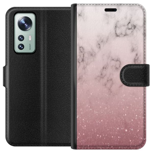 Kompatibel Tegnebogsetui til Xiaomi 12 Glitter og marmor