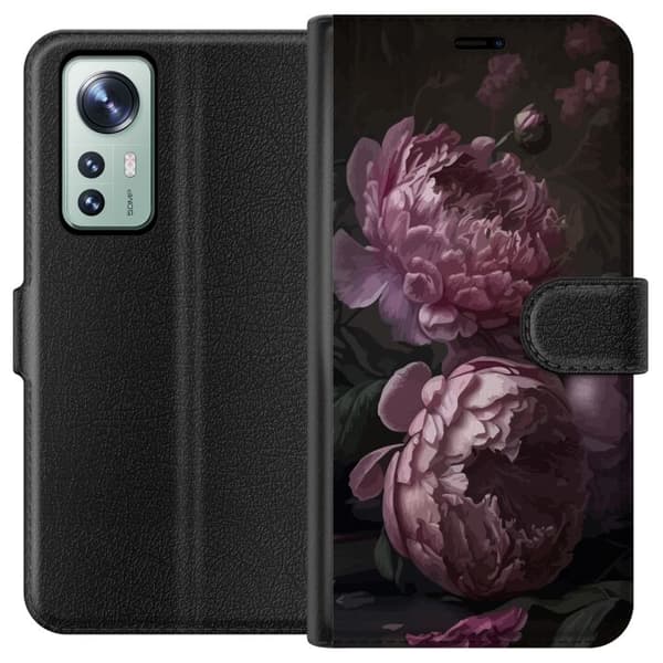 Kompatibel Tegnebogsetui til Xiaomi 12 Blommor
