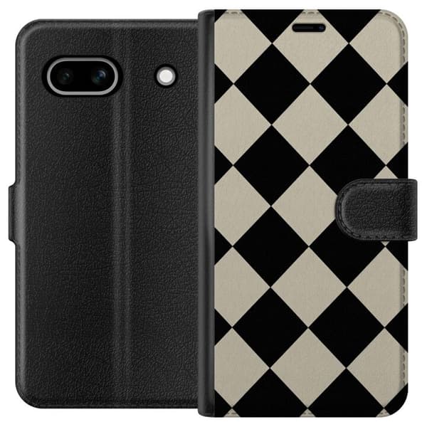 Kompatibel Tegnebogsetui til Google Pixel 7a Mono-diamant