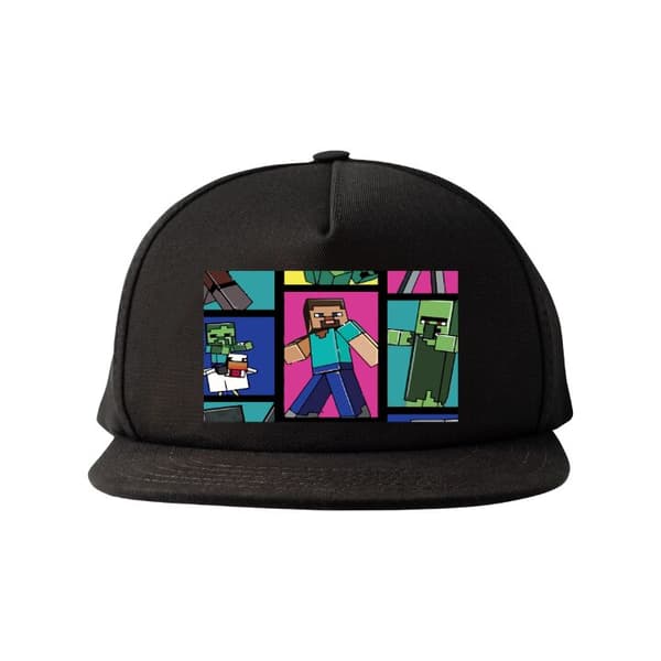 Snapback Minecraft Svart Vuxen