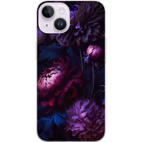 Kompatibel Mobilcover til Apple iPhone 14 Lilla Blomster