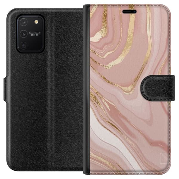 Kompatibelt Lommeboketui til Samsung Galaxy S10 Lite Marmor Gull