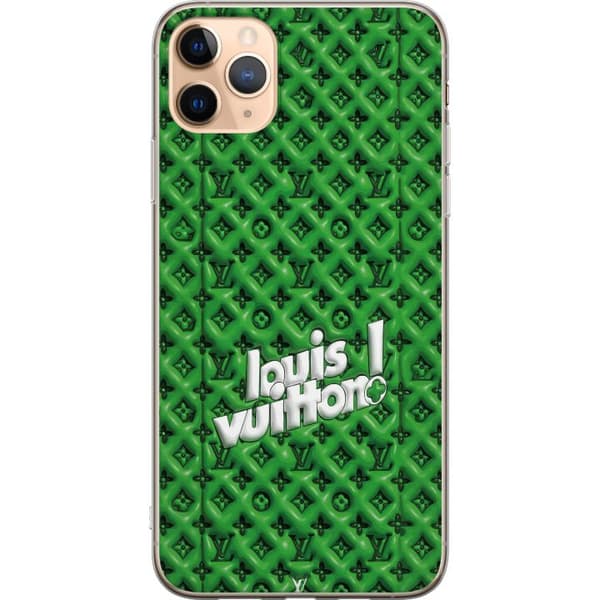 Kompatibelt Mobildeksel til Apple iPhone 11 Pro Max Grønt luksusmønster med monogram