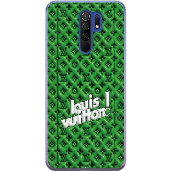 Kompatibelt Mobildeksel til Xiaomi Redmi 9 Grønt luksusmønster med monogram