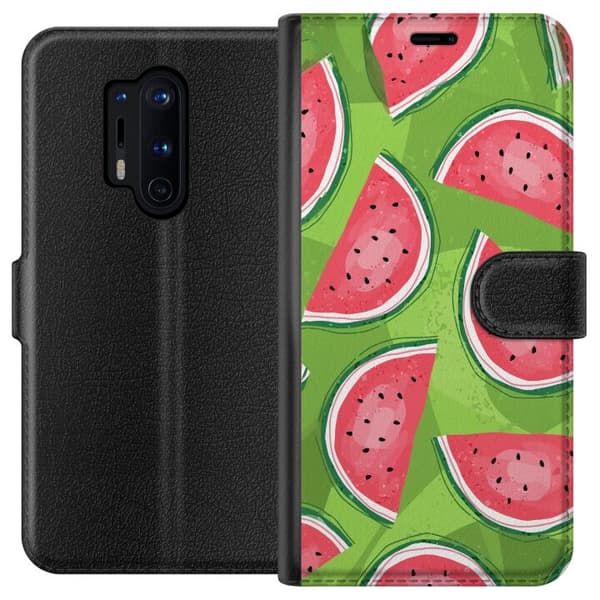 Kompatibelt Plånboksfodral till OnePlus 8 Pro Vattenmelon