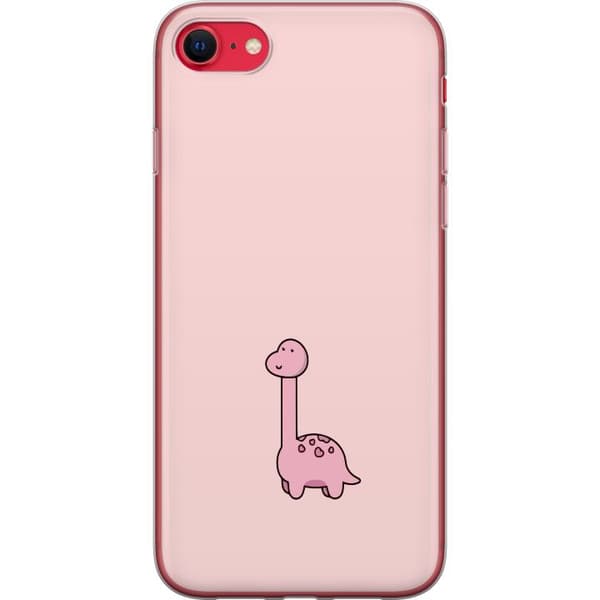 Kompatibelt Mobildeksel til Apple iPhone SE (2022) Rosa dinosaur