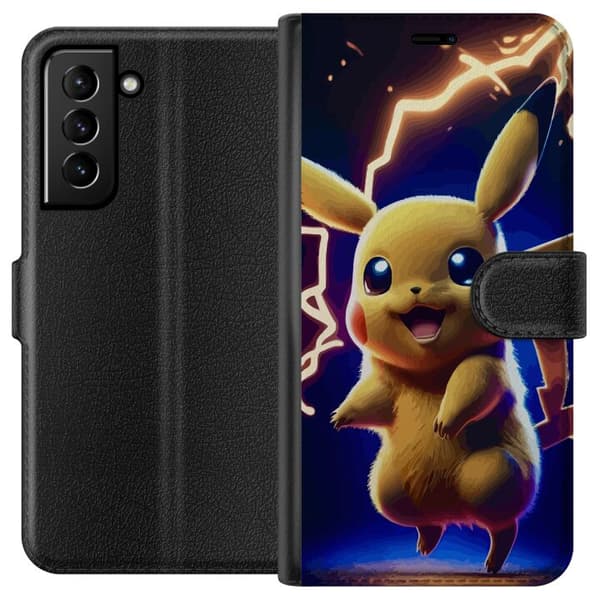 Kompatibel Tegnebogsetui til Samsung Galaxy S21+ 5G Pikachu
