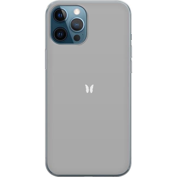 Kompatibelt Mobilskal till Apple iPhone 12 Pro Fjäril Grå