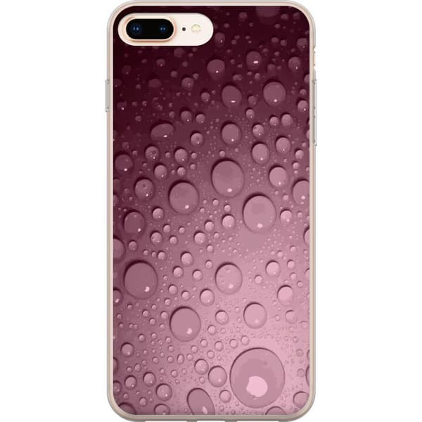 Kompatibelt Mobilskal till Apple iPhone 7 Plus Rosa vattendroppar