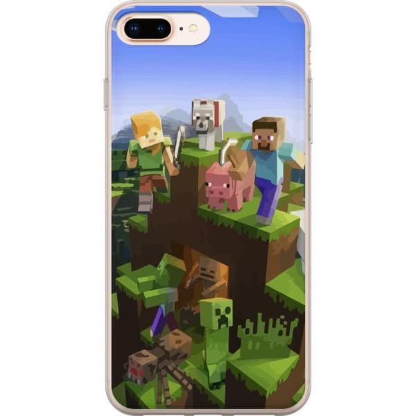 Kompatibelt Mobildeksel til Apple iPhone 8 Plus Minecraft