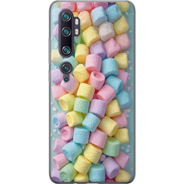 Kompatibelt Mobildeksel til Xiaomi Mi Note 10 Pro Søt godisdesign med marshmallows