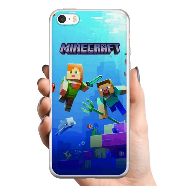 Yhteensopiva Puhelinkuori Apple iPhone SE (2016) Minecraft