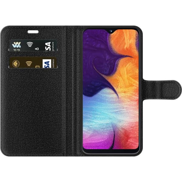 Kompatibel Tegnebogsetui til Samsung Galaxy A20e Hest & Kat