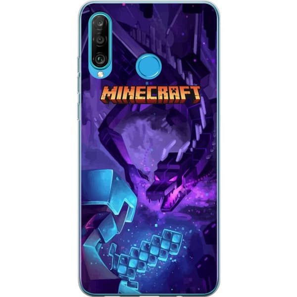 Kompatibelt Mobilskal till Huawei P30 lite Minecraft