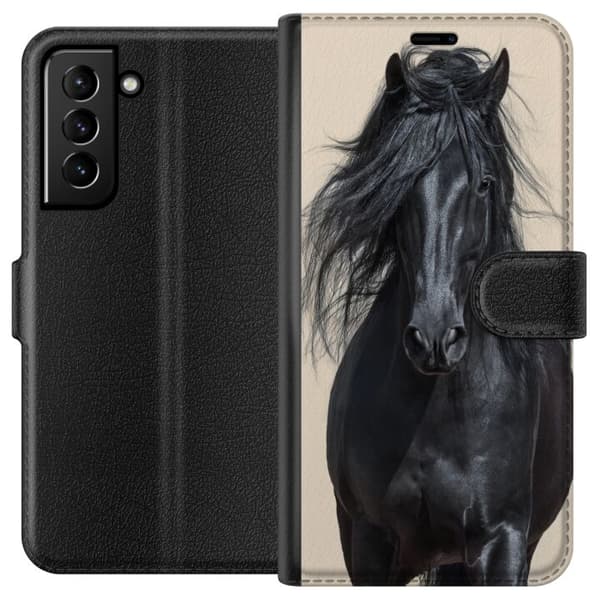 Kompatibelt Lommeboketui til Samsung Galaxy S21+ 5G Hest