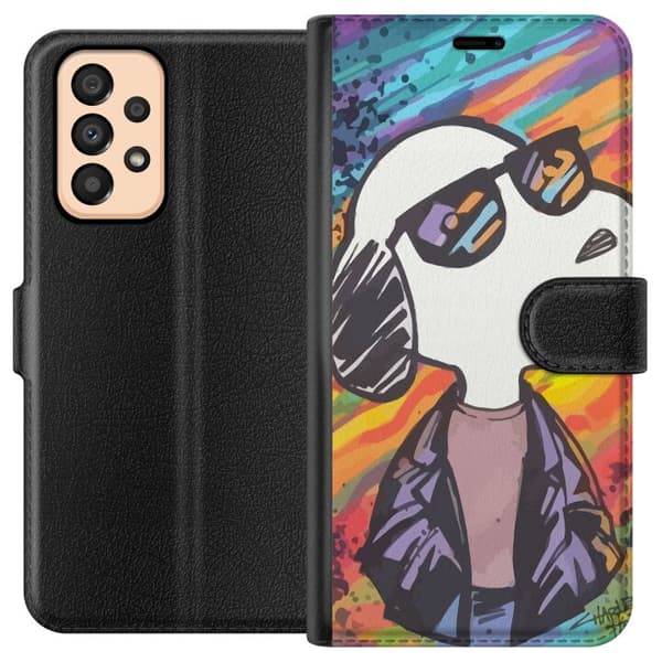 Kompatibel Tegnebogsetui til Samsung Galaxy A33 5G Snobben Snoopy