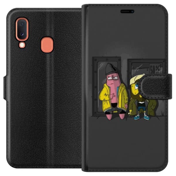 Kompatibelt Lommeboketui til Samsung Galaxy A20e Spongebob