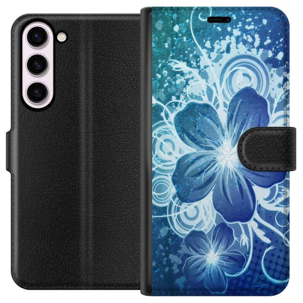 Kompatibel Tegnebogsetui til Samsung Galaxy S23+ Blomster