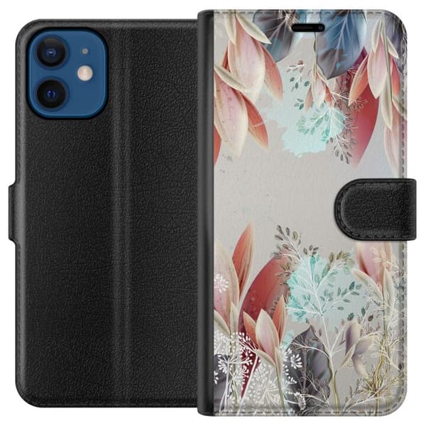 Kompatibelt Lommeboketui til Apple iPhone 12 Blomster