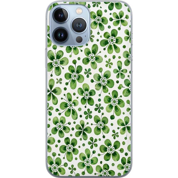 Kompatibelt Mobildeksel til Apple iPhone 13 Pro Max Asurblå flora