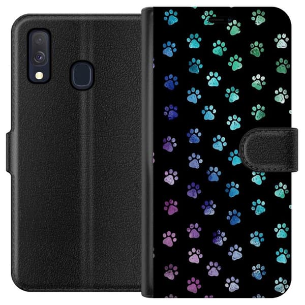 Kompatibelt Plånboksfodral till Samsung Galaxy A40 Tassar