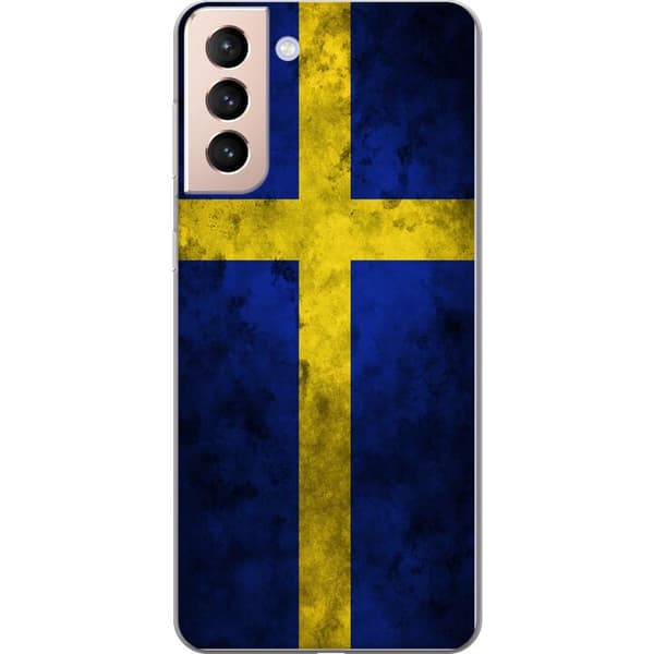 Kompatibelt Mobildeksel til Samsung Galaxy S21 Sverige Flag