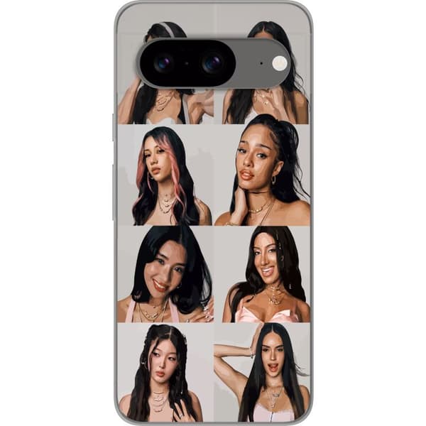 Kompatibel Mobilcover til Google Pixel 8 KATSEYE porträttcollage