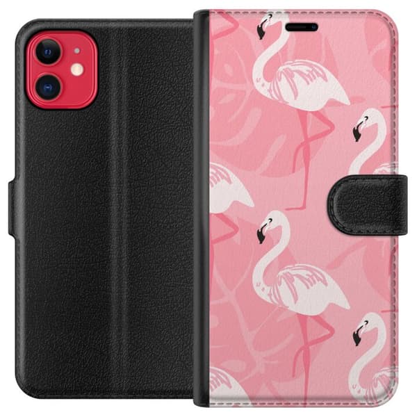Kompatibelt Plånboksfodral till Apple iPhone 11 Flamingo