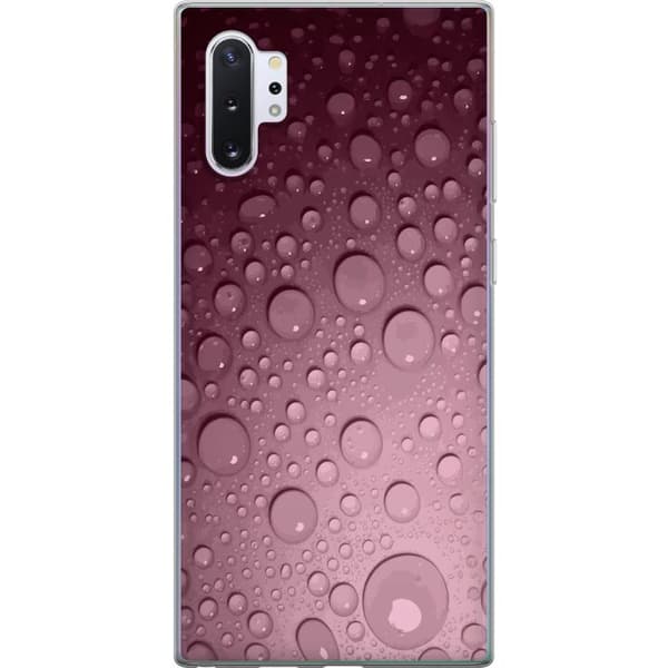 Kompatibelt Mobilskal till Samsung Galaxy Note10+ Rosa vattendroppar