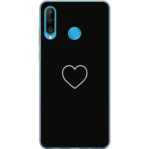 Kompatibelt Mobilskal till Huawei P30 lite Hjärta