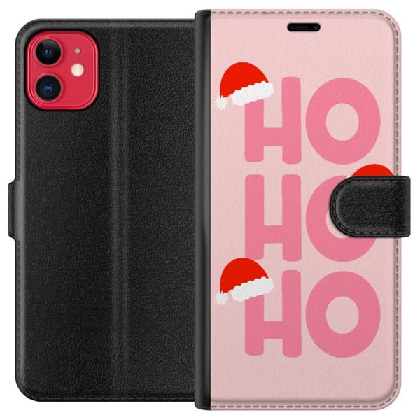 Kompatibel Tegnebogsetui til Apple iPhone 11 Ho Ho Ho - Glædelig Jul