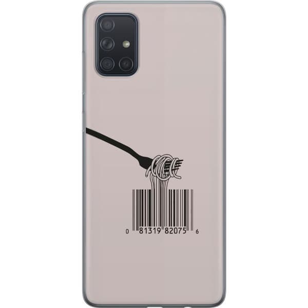 Kompatibelt Mobilskal till Samsung Galaxy A71 Spaghetti och streckkod